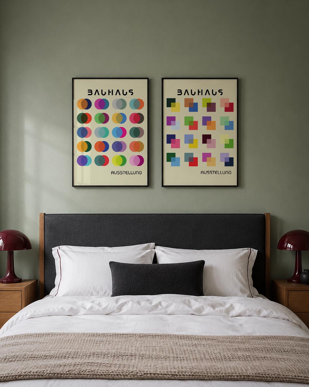 Kleurrijke cirkelritmes Posterset