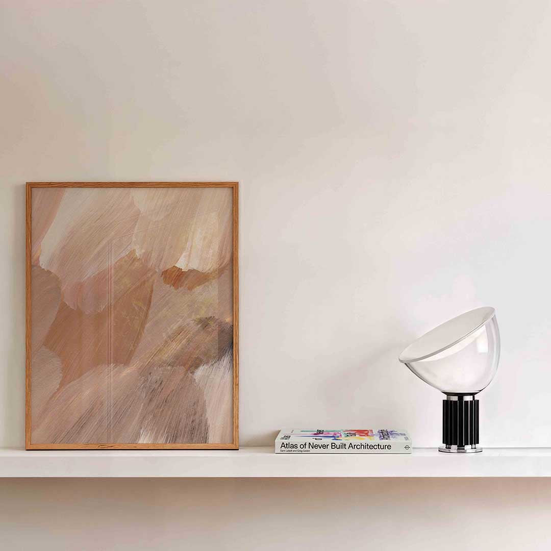 Abstracte penseelstreken Poster