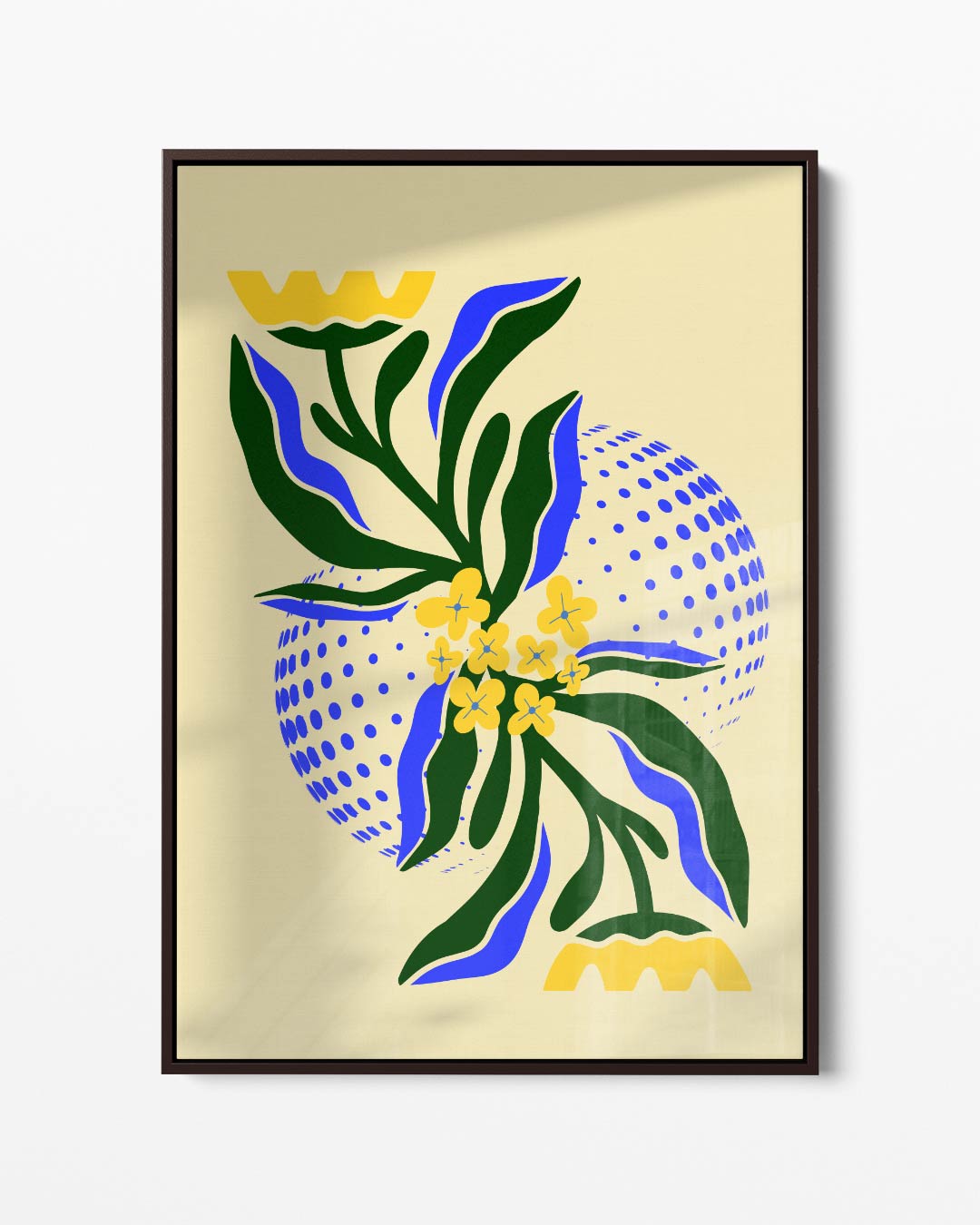 Bloemig Fantasie Kunstwerk Kunstwerk-canvas-dibond-plexiglas-wanddecoratie-WallArtistic