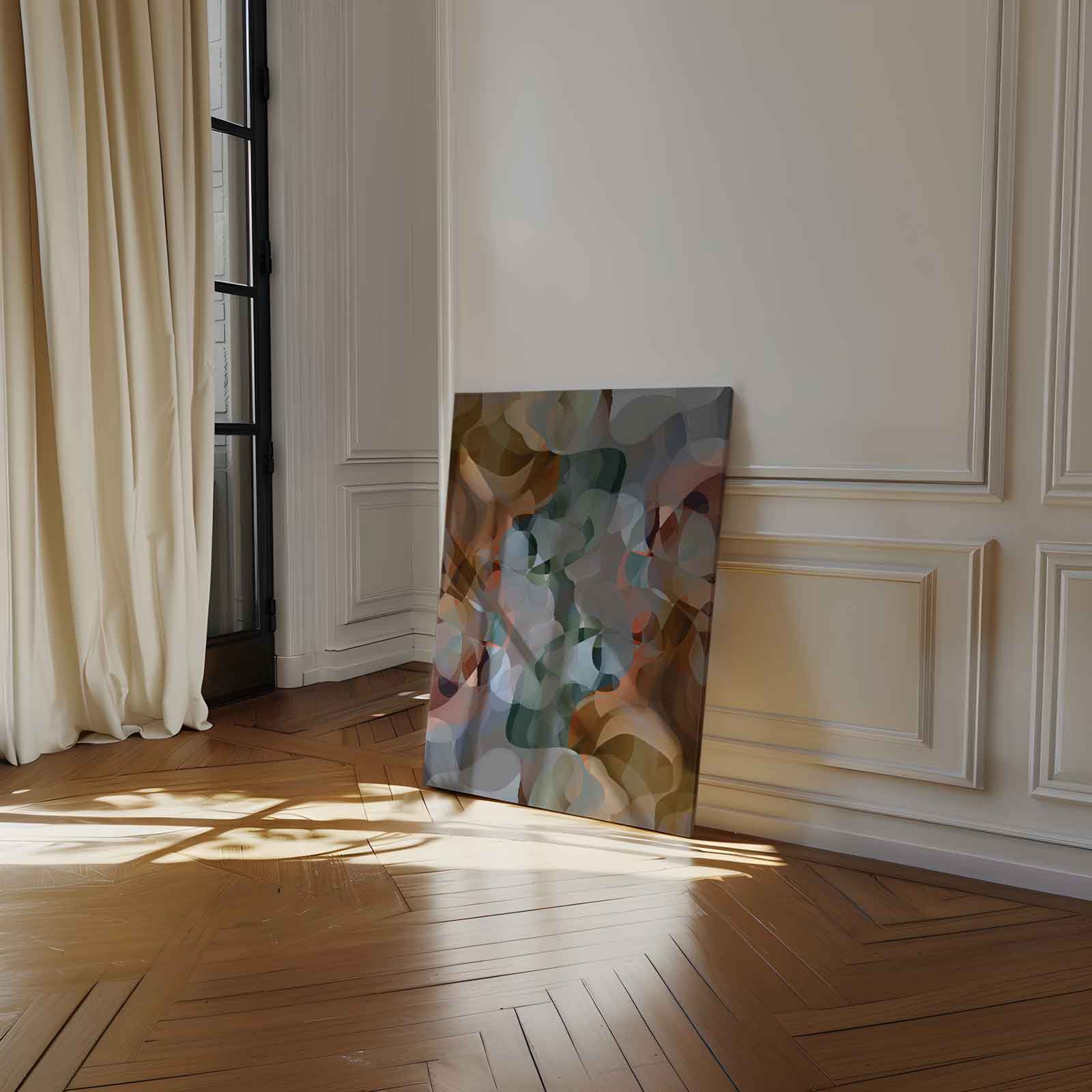 Kleurrijk Abstract Droomlandschap Kunstwerk-canvas-dibond-plexiglas-wanddecoratie-WallArtistic