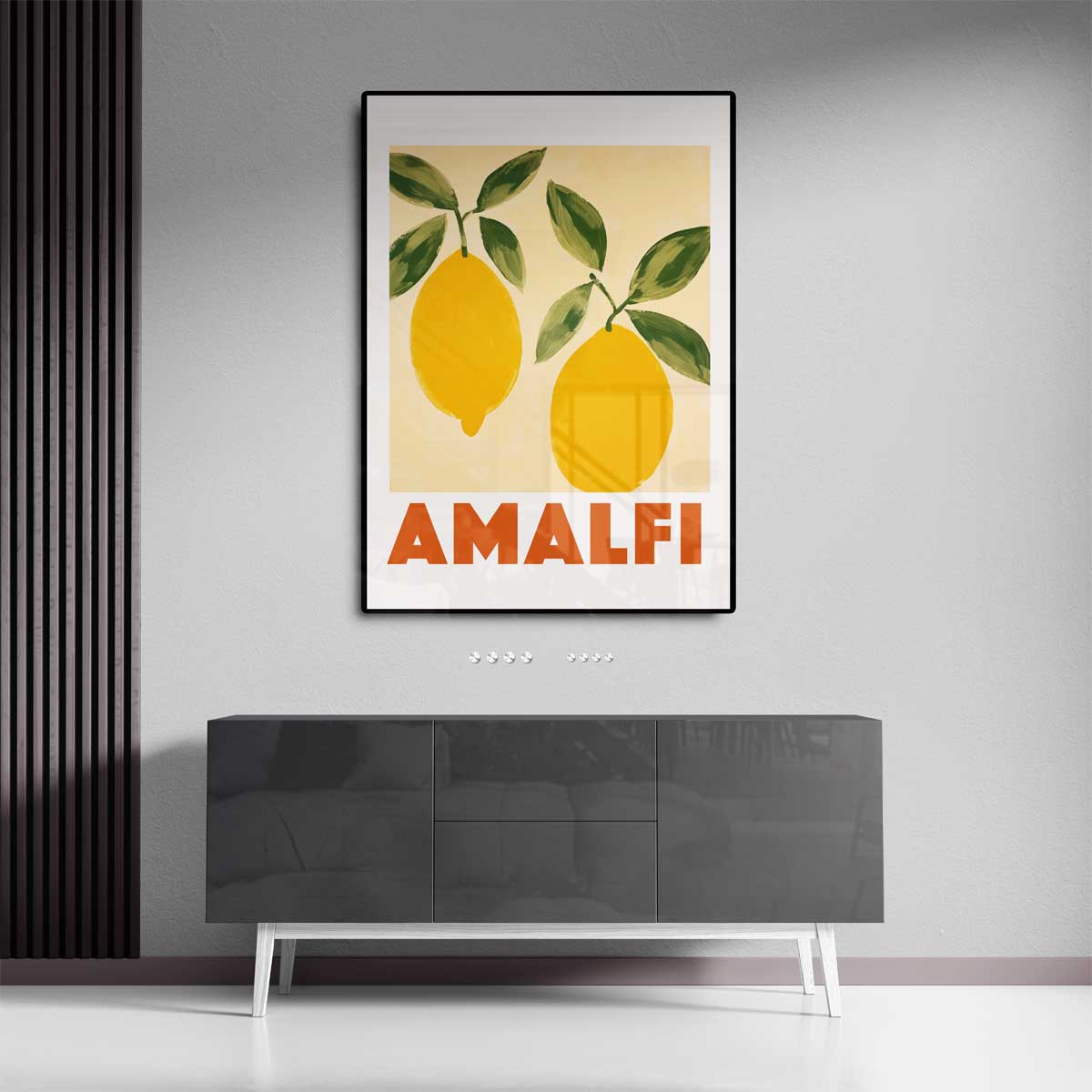 Zonnige Amalfi Citroenen Kunstwerk-canvas-dibond-plexiglas-wanddecoratie-WallArtistic