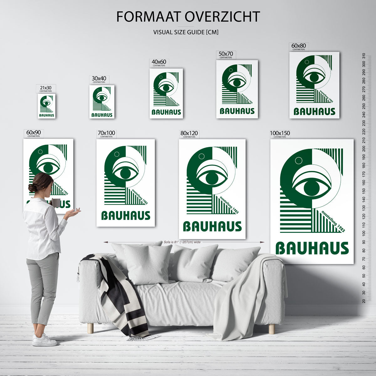 Oog en lijnen Poster