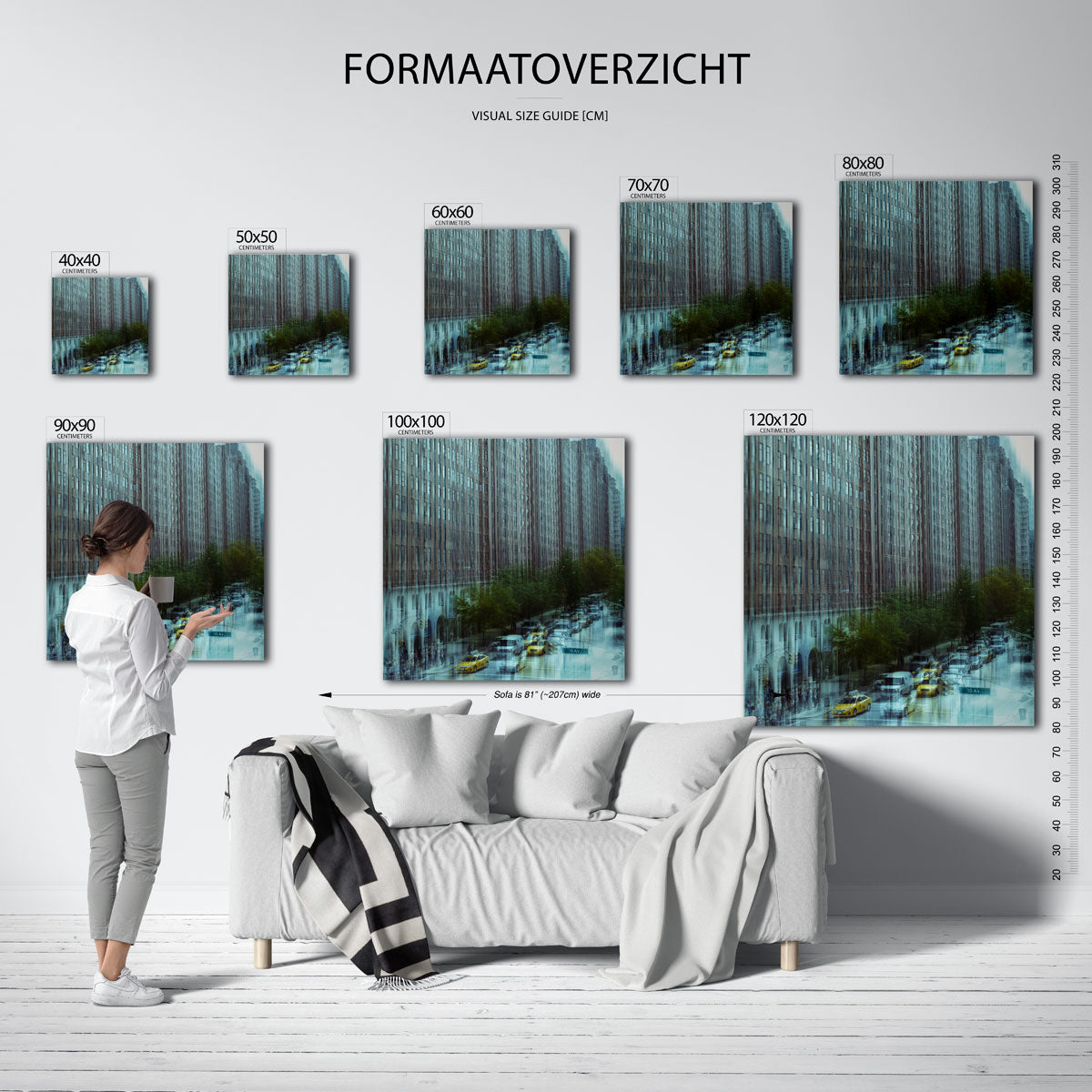 Stedelijke reflecties Poster