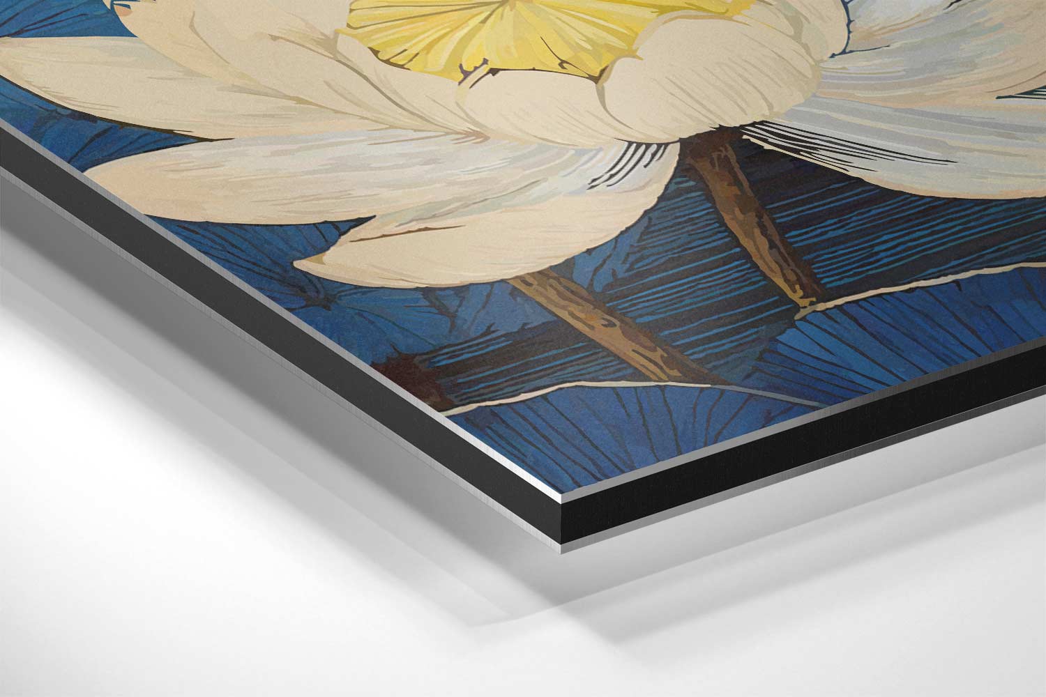 Droomachtige Waterlelies Kunstwerk-canvas-dibond-plexiglas-wanddecoratie-WallArtistic