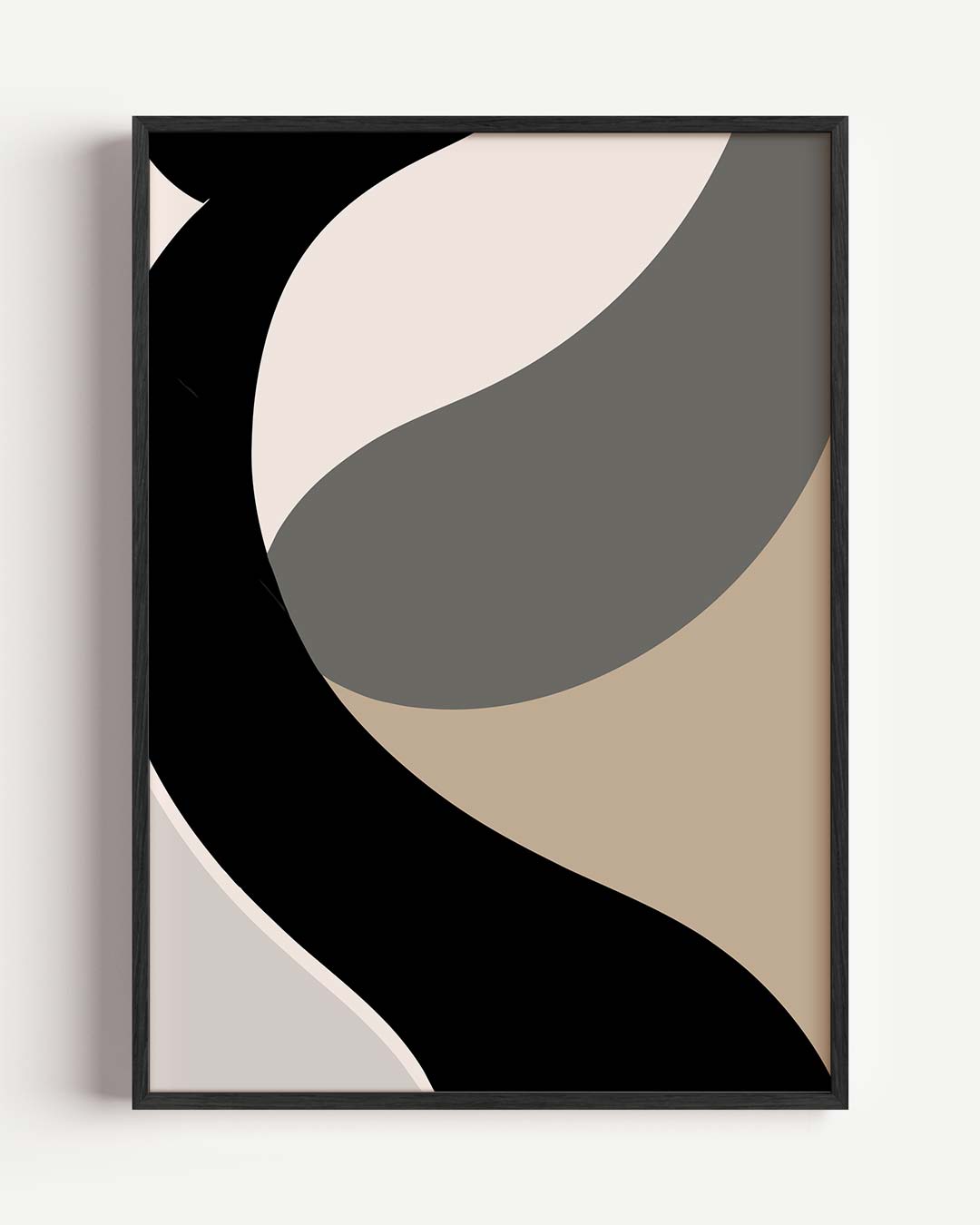 Moderne Abstracte Werveling Poster