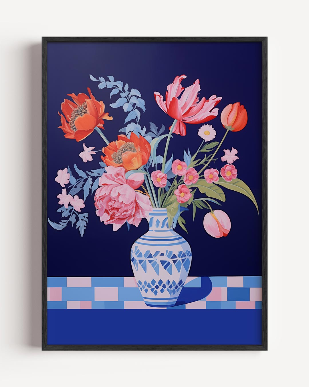 Kleurrijke Bloemenvazen Poster-WallArtistic