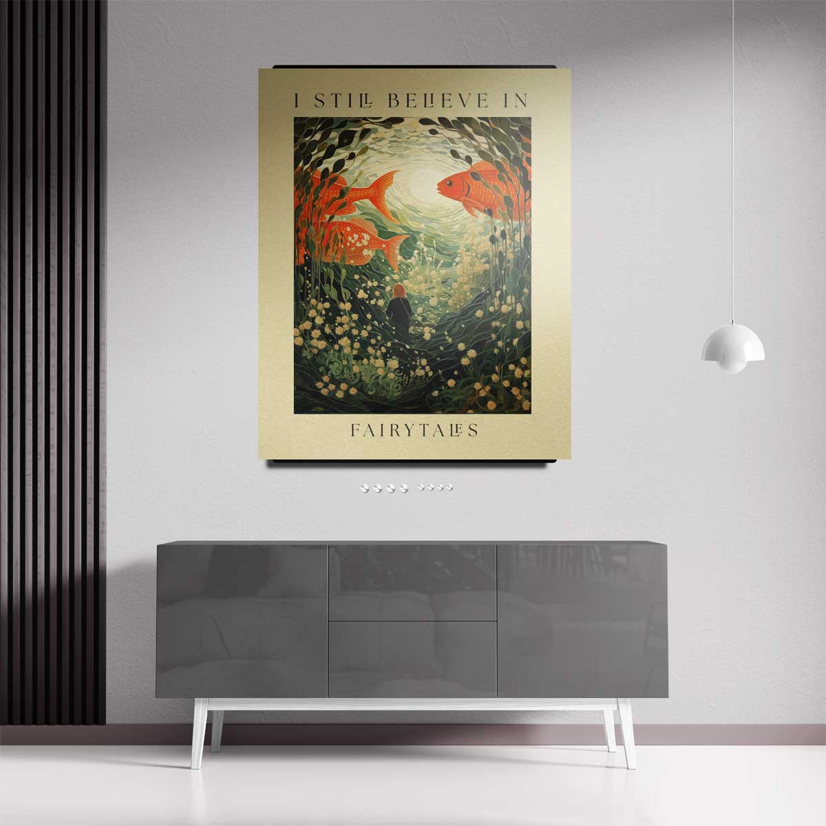 Droomwereld in de Onderwaterwereld Kunstwerk-canvas-dibond-plexiglas-wanddecoratie-WallArtistic