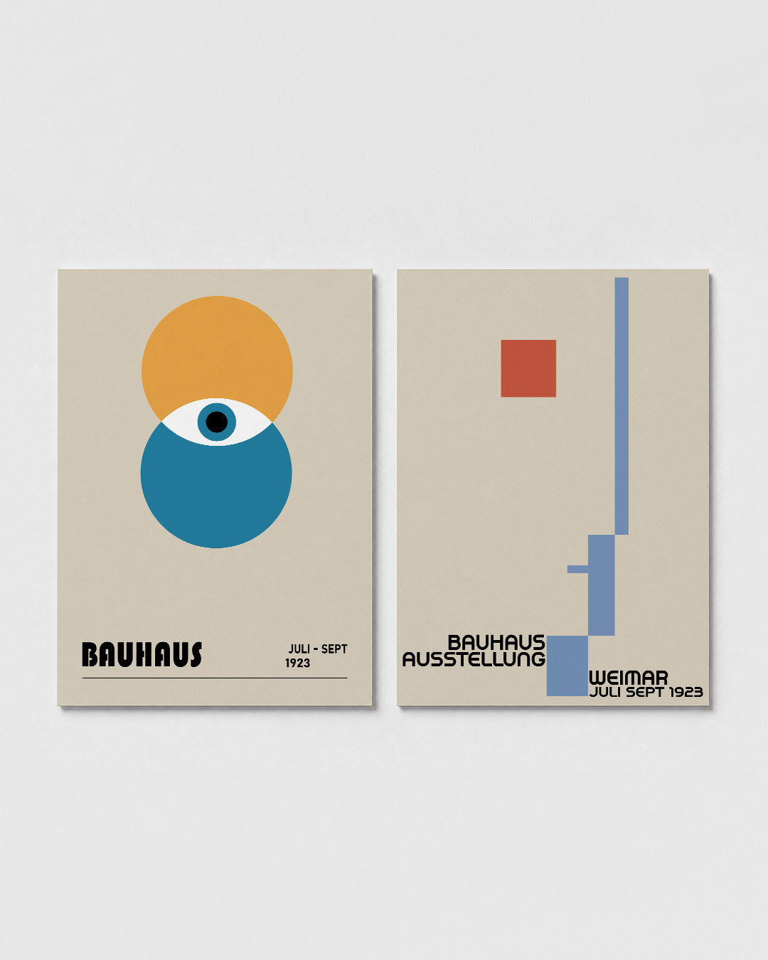 Oogvorm en cirkelspel Posterset