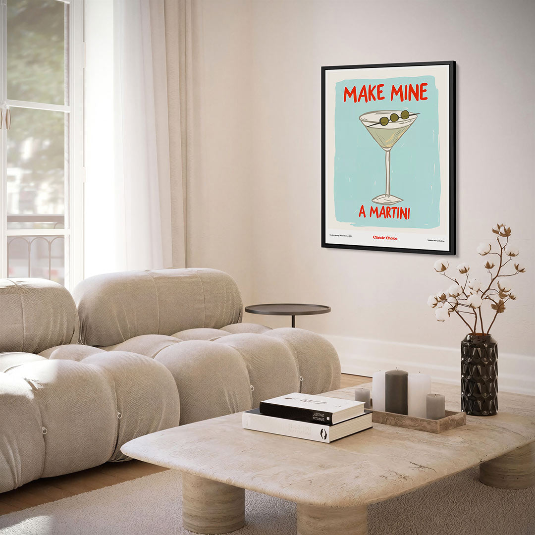 Cocktail illustratie Kunstwerk