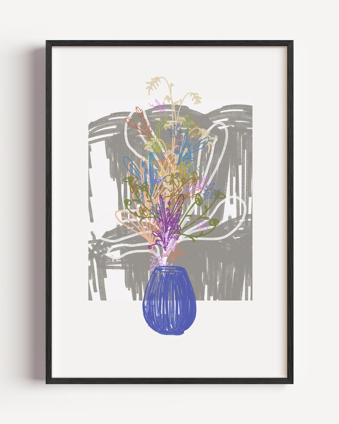 Elegante Bloemenvazen Poster-WallArtistic