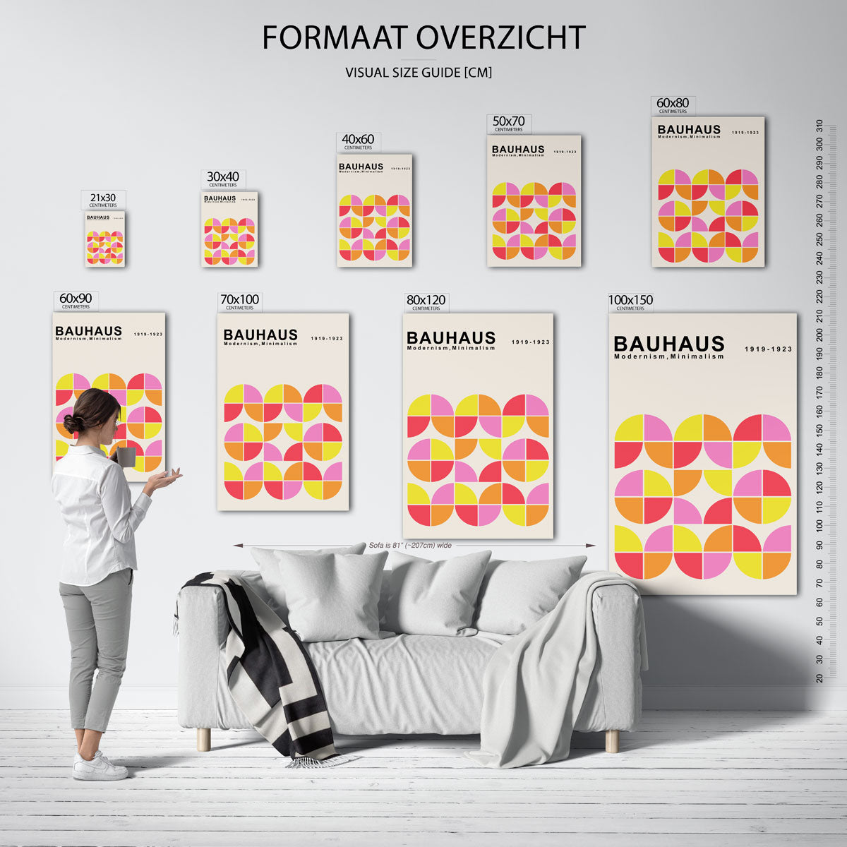 Vormritme en kleur Poster