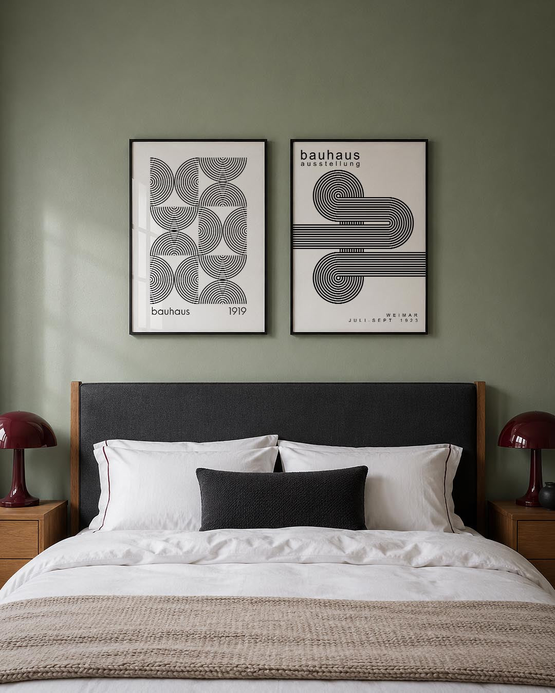 Cirkelritme en lijnen Posterset