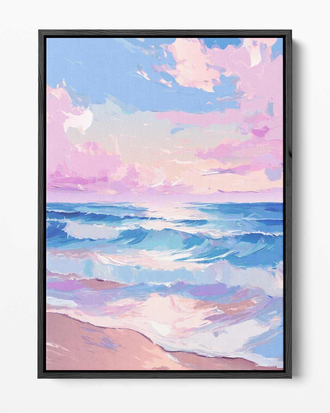 Kleurrijke Zonsopgang aan Zee Kunstwerk-canvas-dibond-plexiglas-wanddecoratie-WallArtistic
