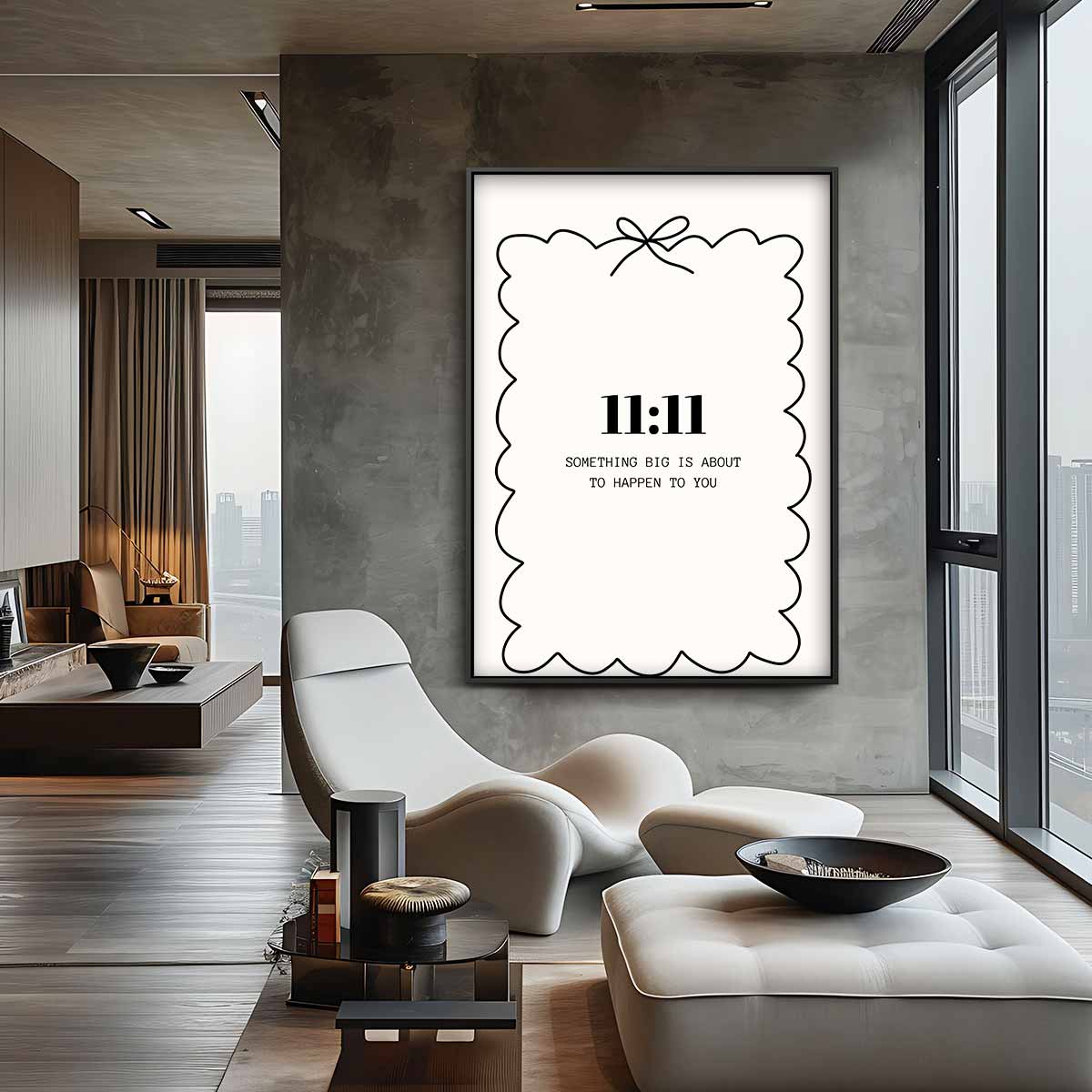 Inspirerende 11:11 Poster Kunstwerk-canvas-dibond-plexiglas-wanddecoratie-WallArtistic