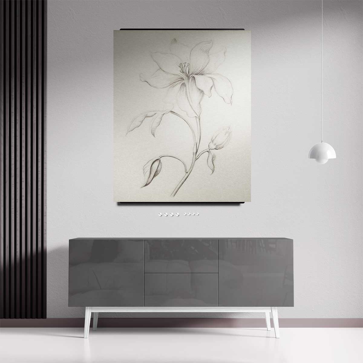 Subtiele Bloemenpracht Kunstwerk-canvas-dibond-plexiglas-wanddecoratie-WallArtistic