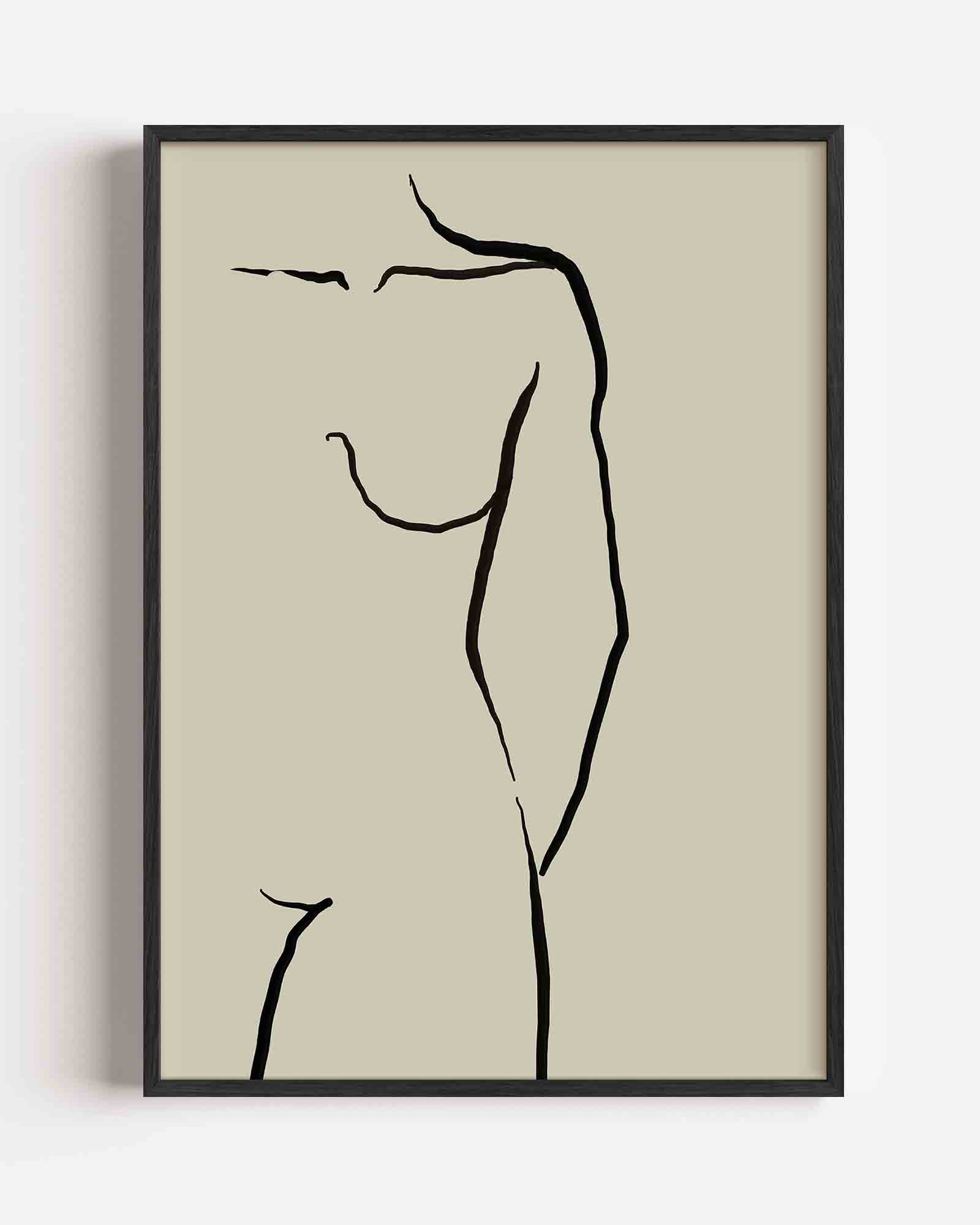 Minimalistische figuur Poster