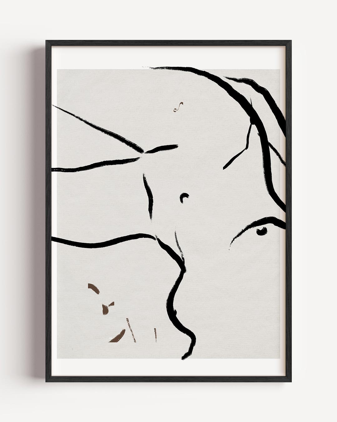 Elegante Eenvoud Lijntekening Poster-WallArtistic