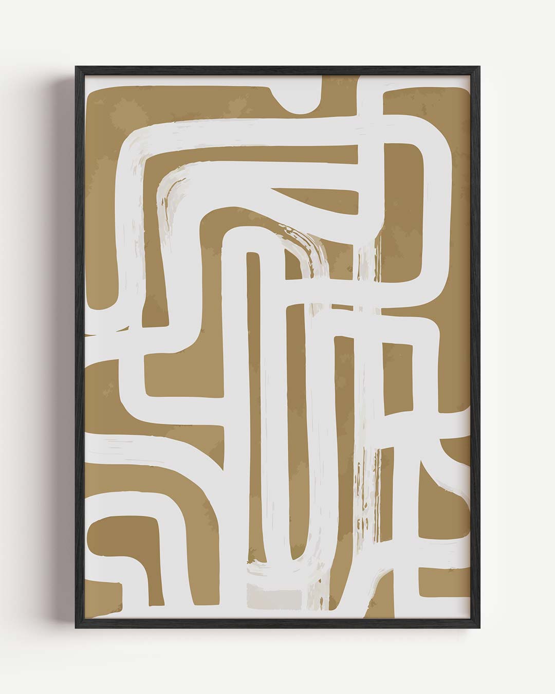 Abstracte Labyrint Poster