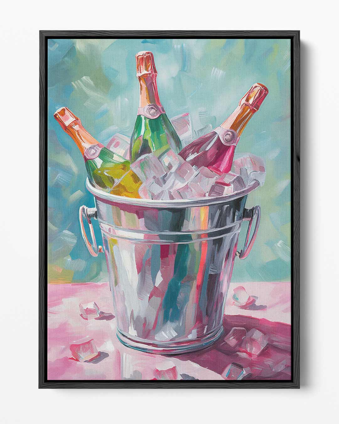 Verfrissende Bubbelstijl Kunstwerk-canvas-dibond-plexiglas-wanddecoratie-WallArtistic