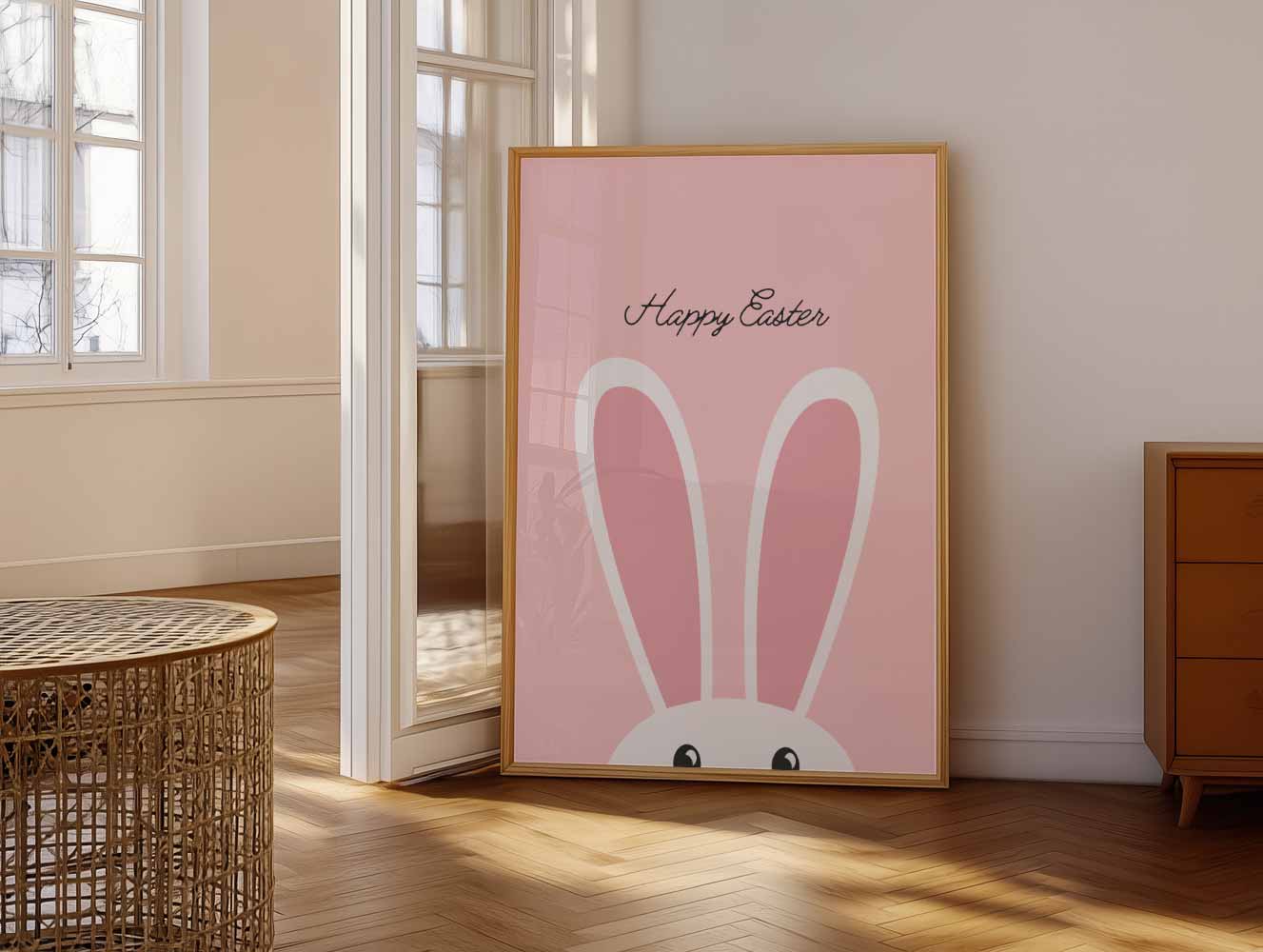 Vrolijke Paas Bunny Poster