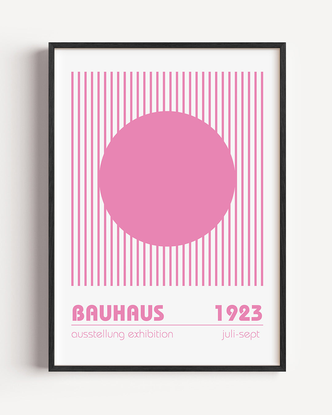 Lijnen en cirkel Poster