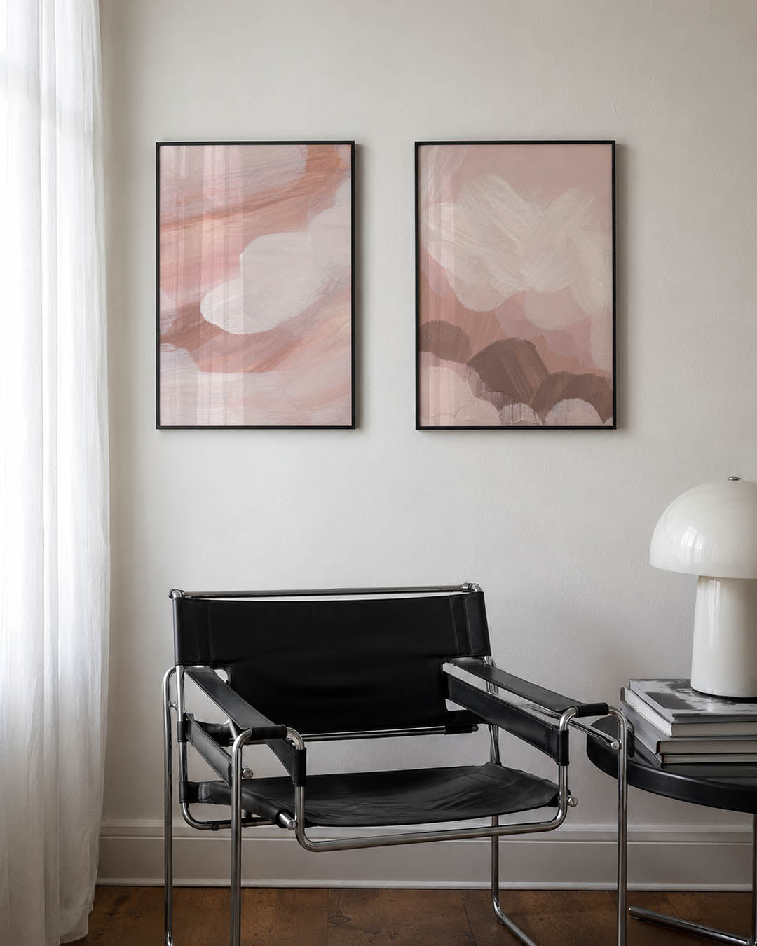 Zachte kleurenstroom Posterset