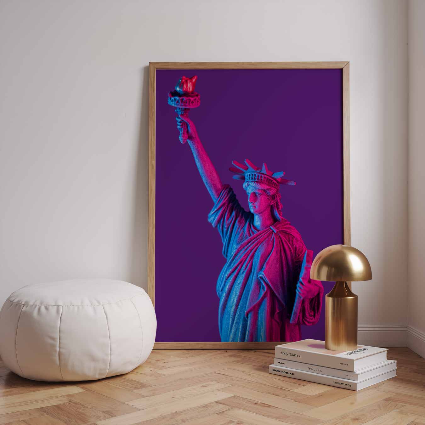 Vrijheidsbeeld in Neon Poster