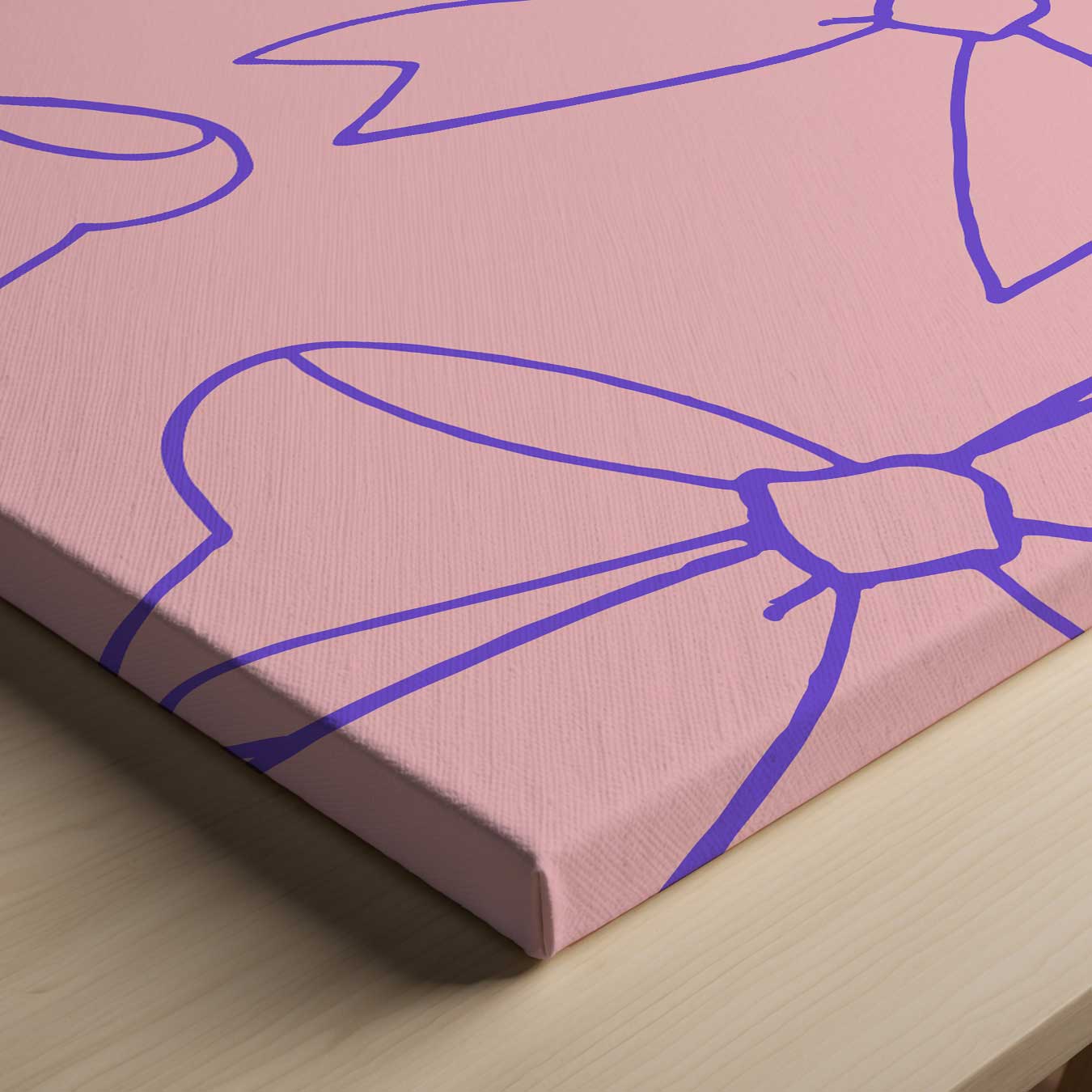 Speelse Strikjes Kunstwerk-canvas-dibond-plexiglas-wanddecoratie-WallArtistic