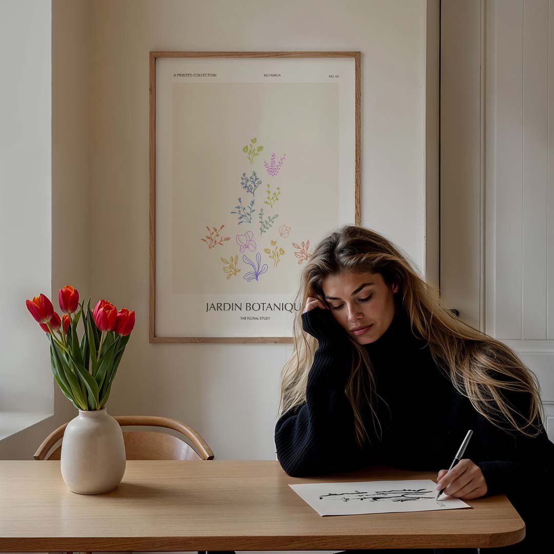 Botanische Bloemenpracht Poster-WallArtistic