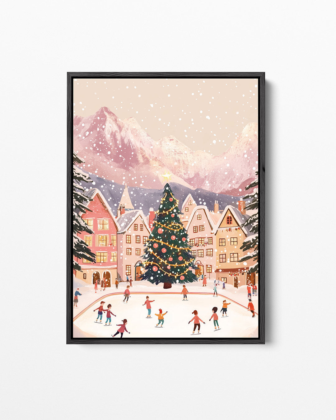 Winterse ijsbaan Kunstwerk