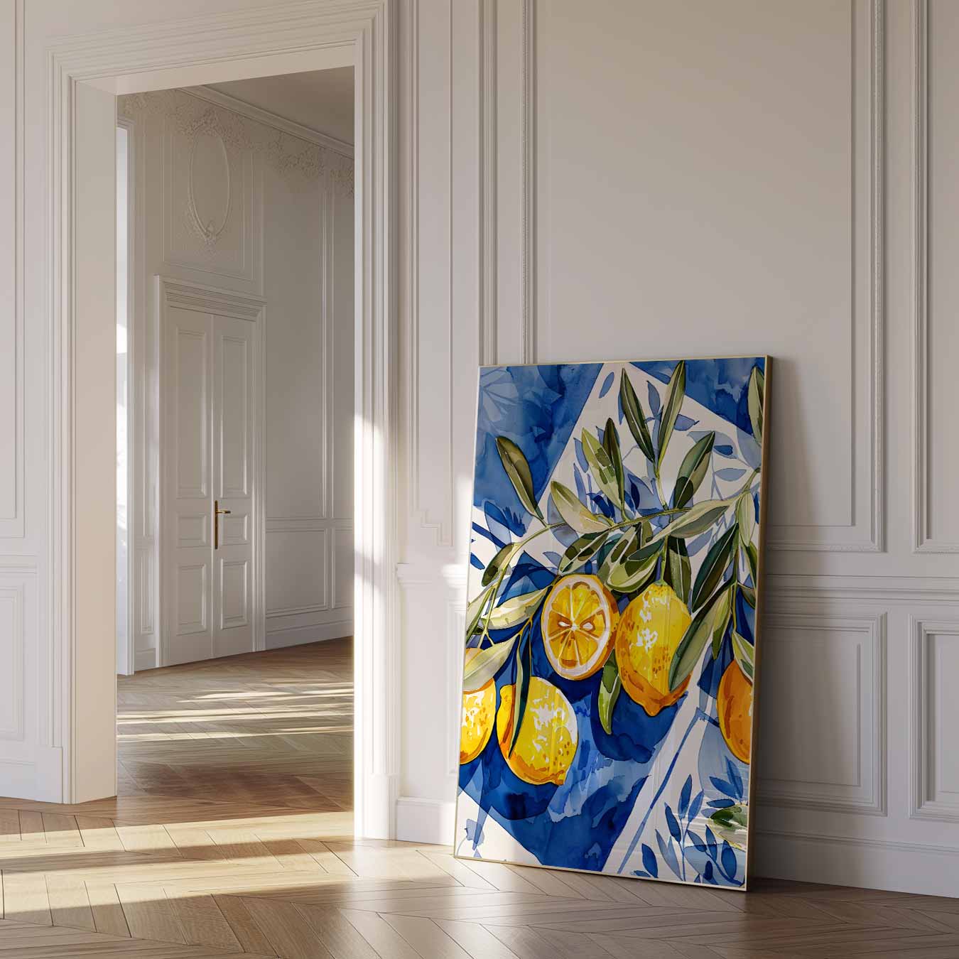 Verfrissende Zomer Citroen Kunstposter