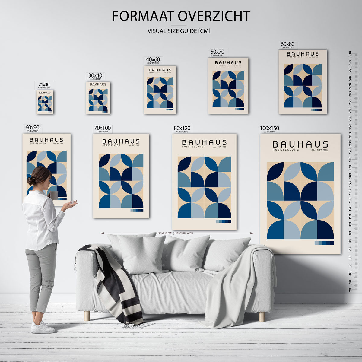 Vormritme en kleur Poster