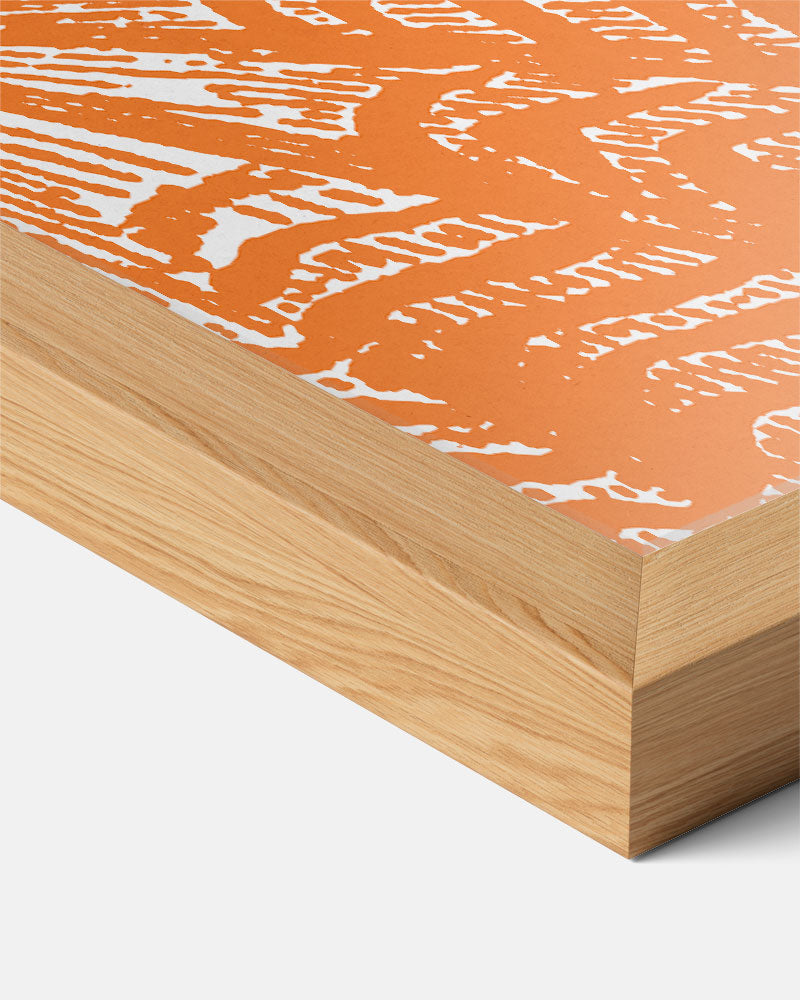 Stijlvolle Oranje Botanische Print Poster