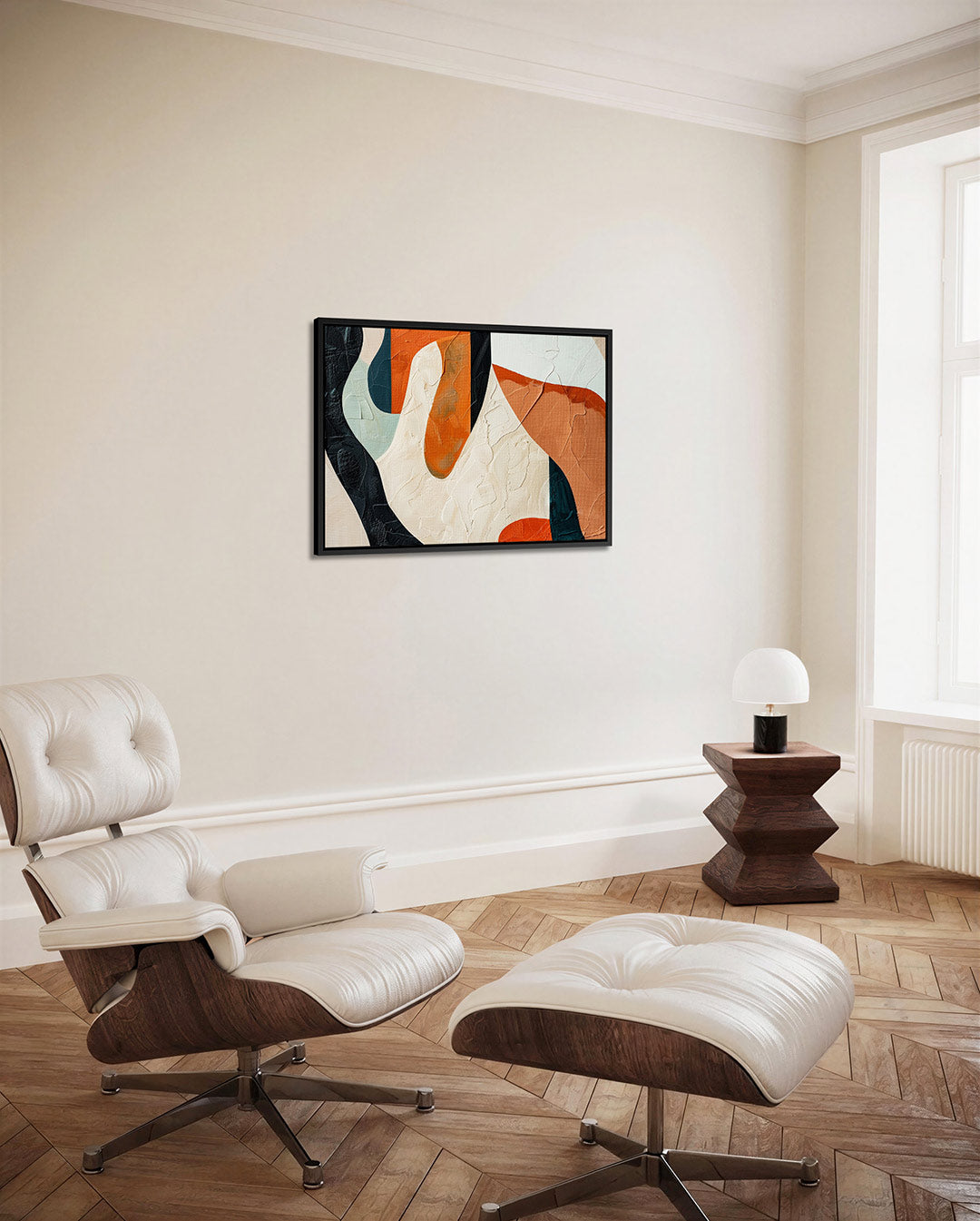 Organische vormen compositie Kunstwerk