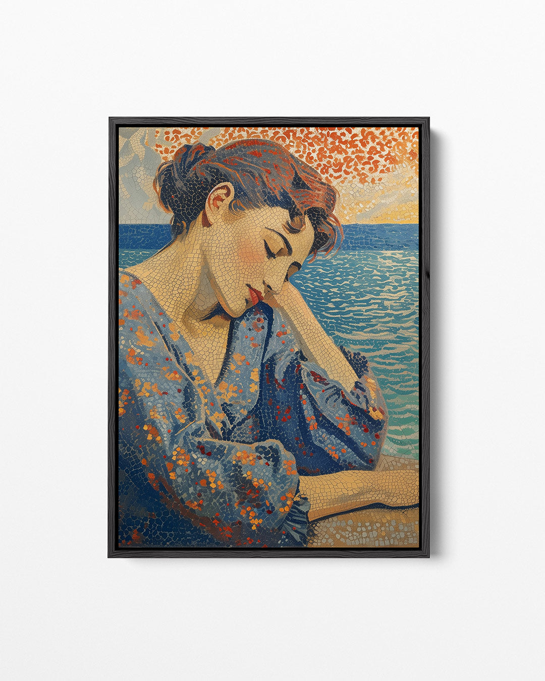 Dromerige mozaïek vrouw Kunstwerk