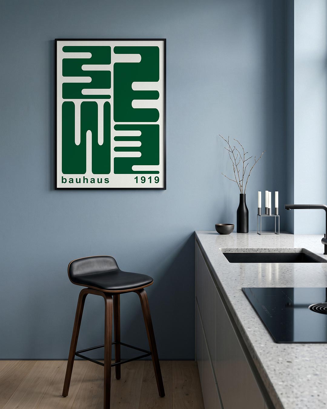 Lijnenspel en vormen Poster