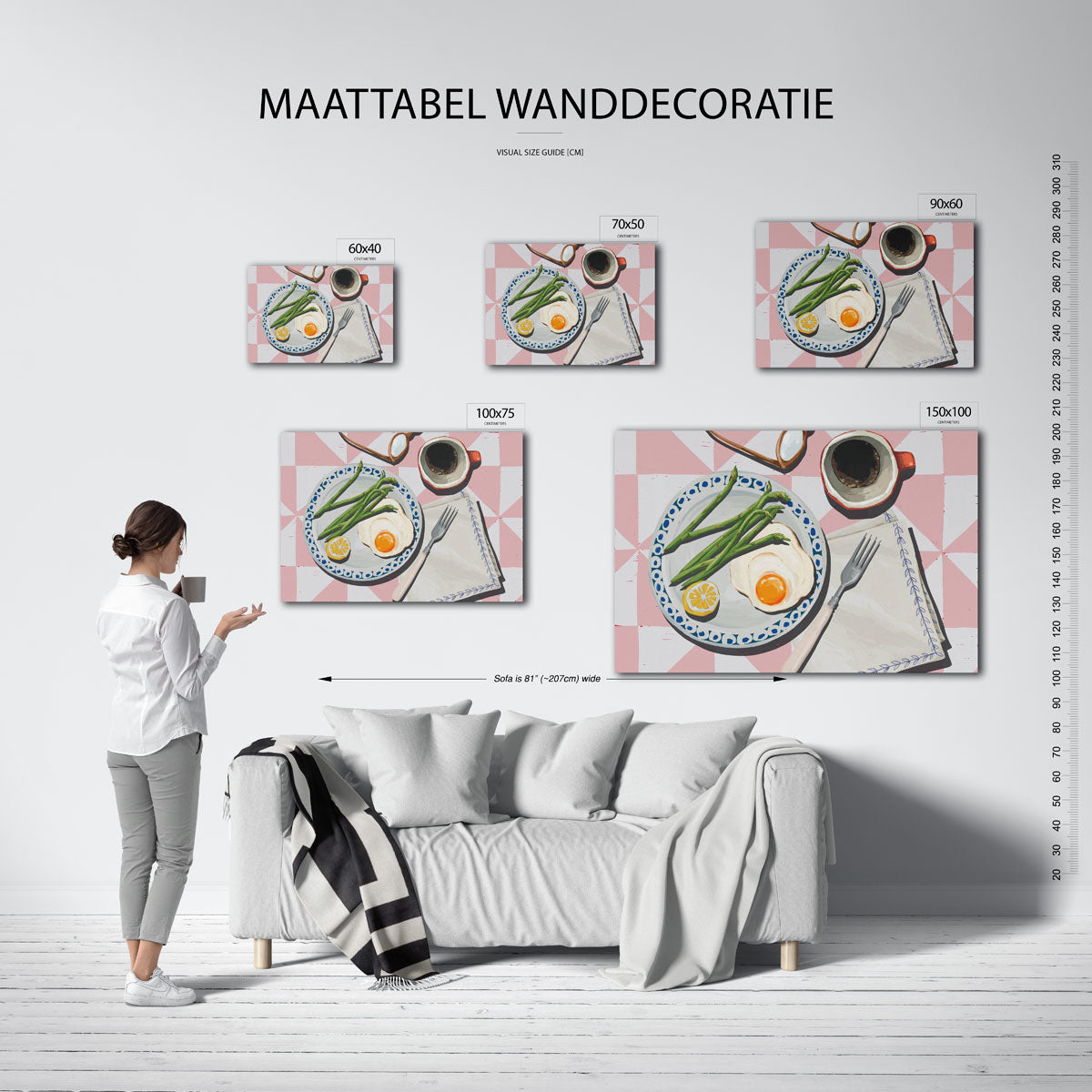 Ontbijt illustratie Kunstwerk