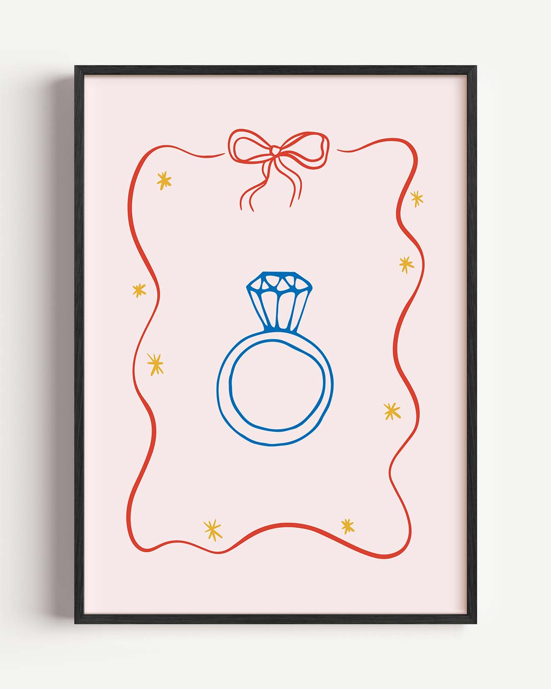 Sierlijke Ring Illustratie Poster