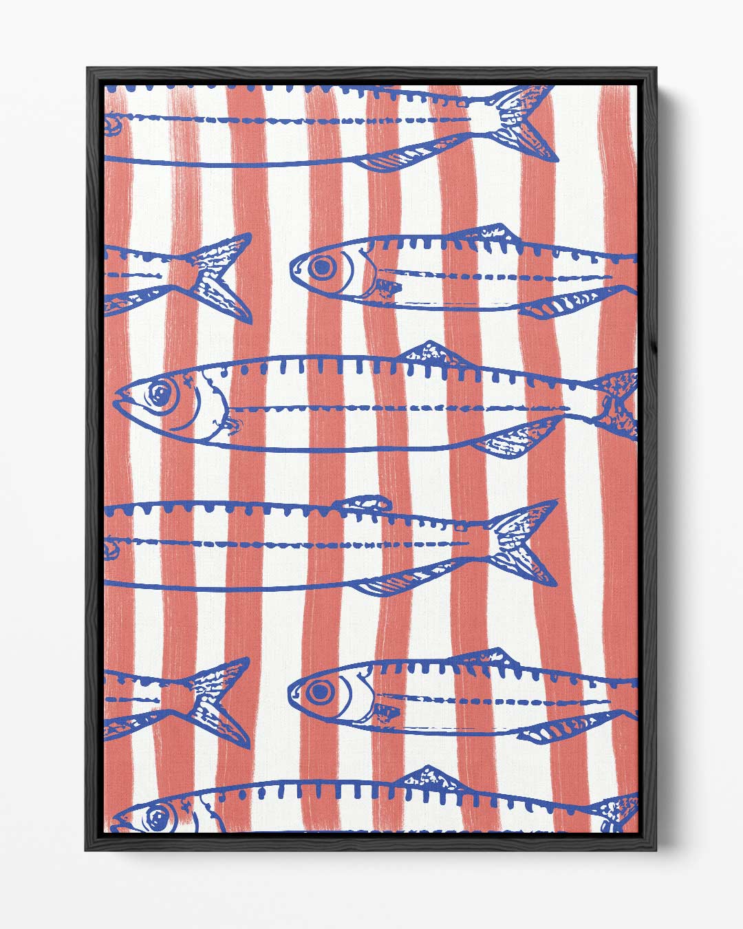 Vrolijke Vissenstrepen Kunstwerk-canvas-dibond-plexiglas-wanddecoratie-WallArtistic