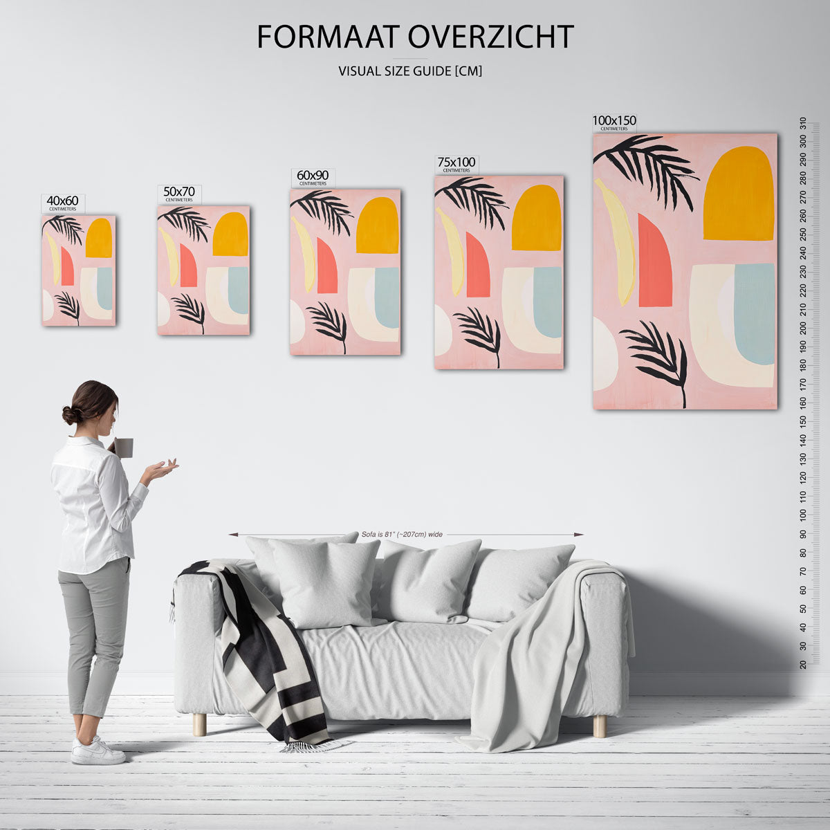Vormen en kleuren Kunstwerk
