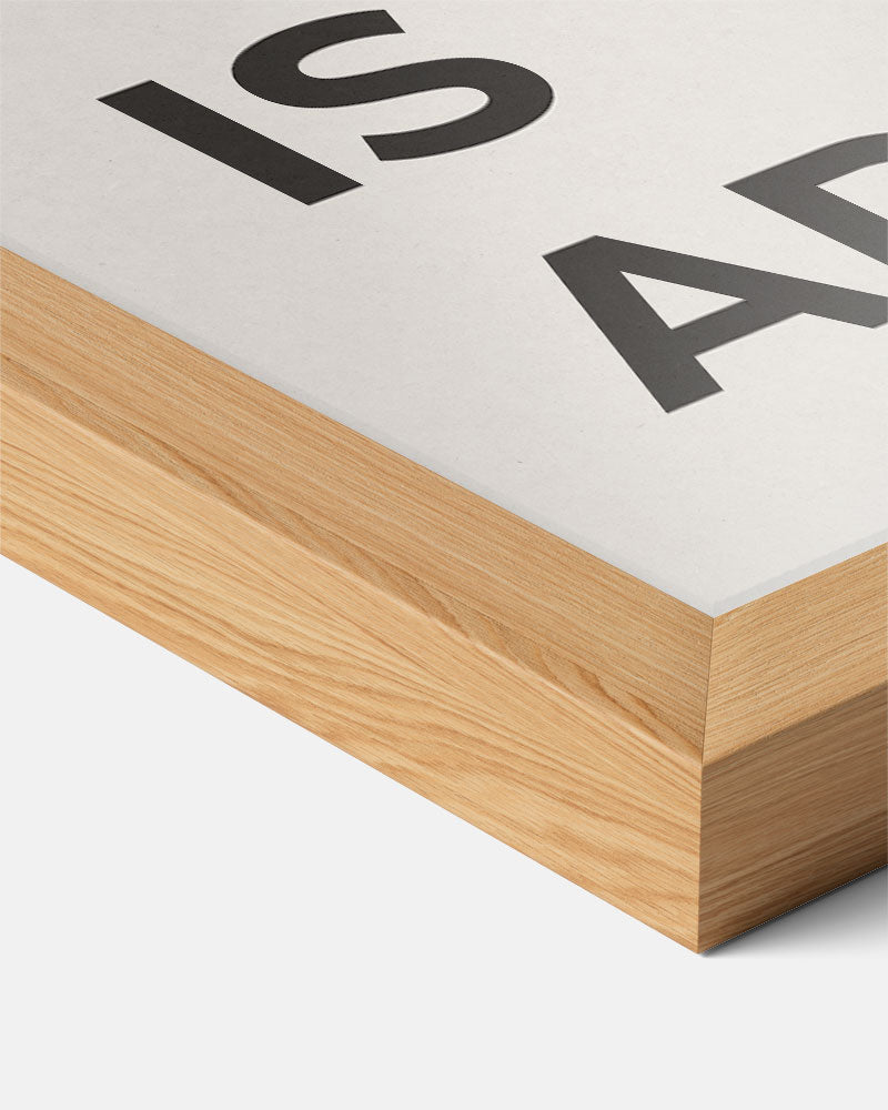 Minimalistische All Is Art Poster-WallArtistic