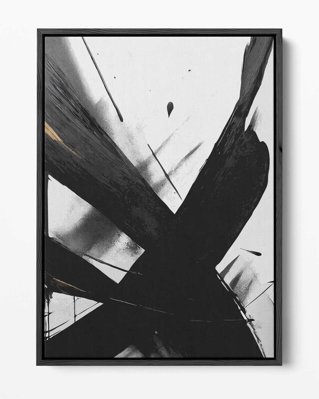 Abstracte Expressie Kunstwerk-canvas-dibond-plexiglas-wanddecoratie-WallArtistic