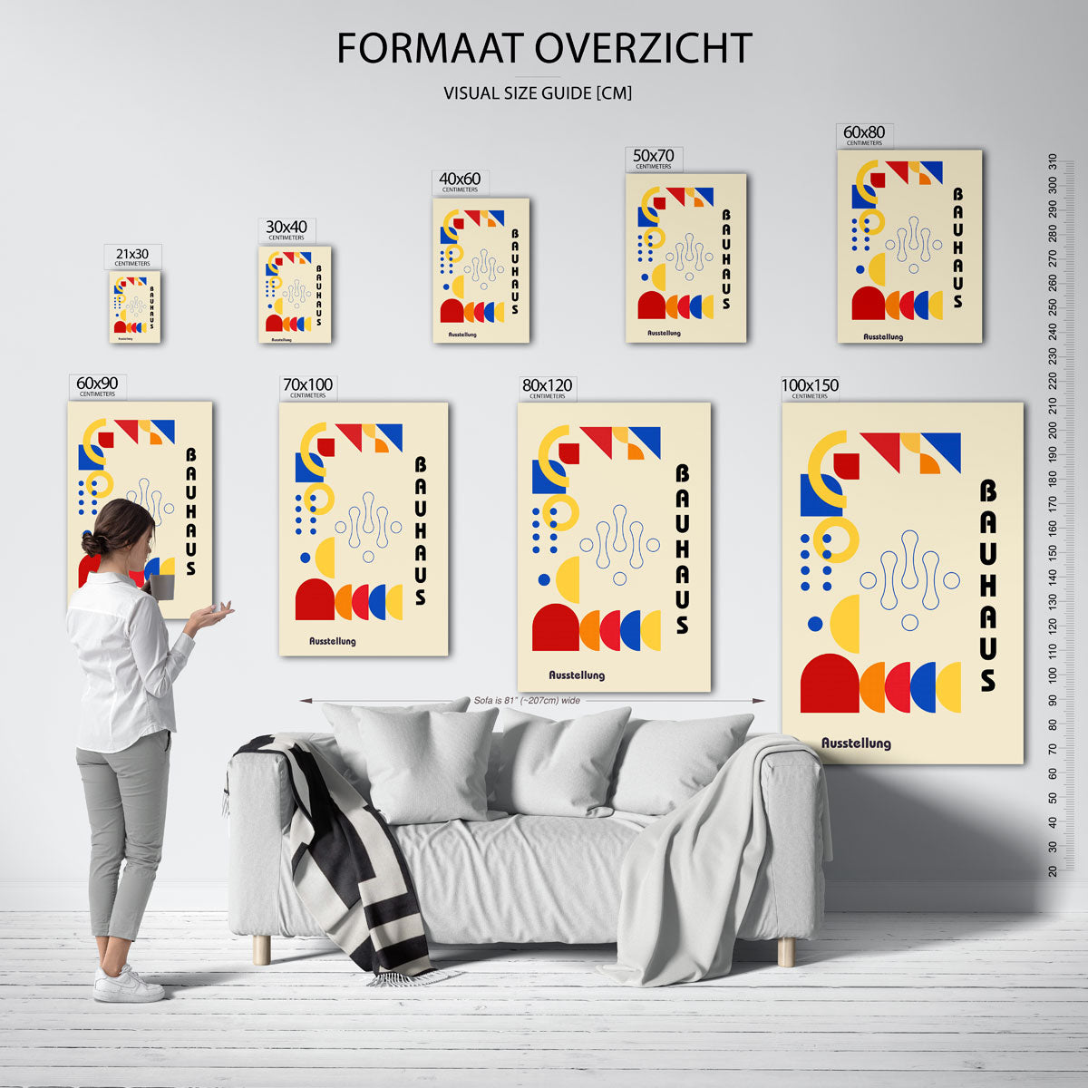 Vormen en vlakkenspel Poster