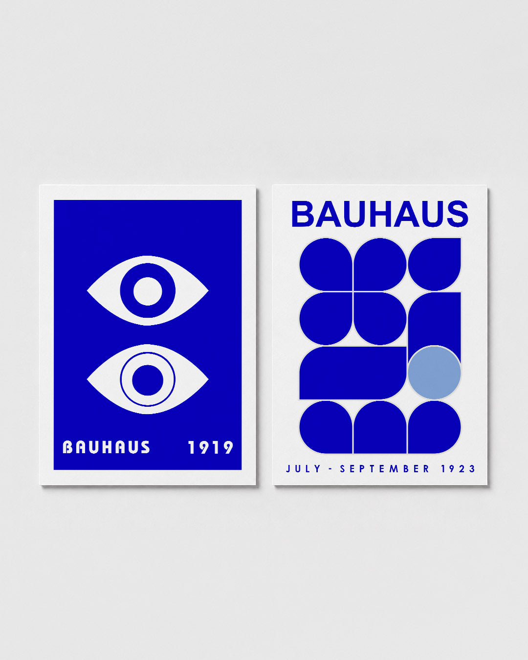 Oogvormen blauw Posterset