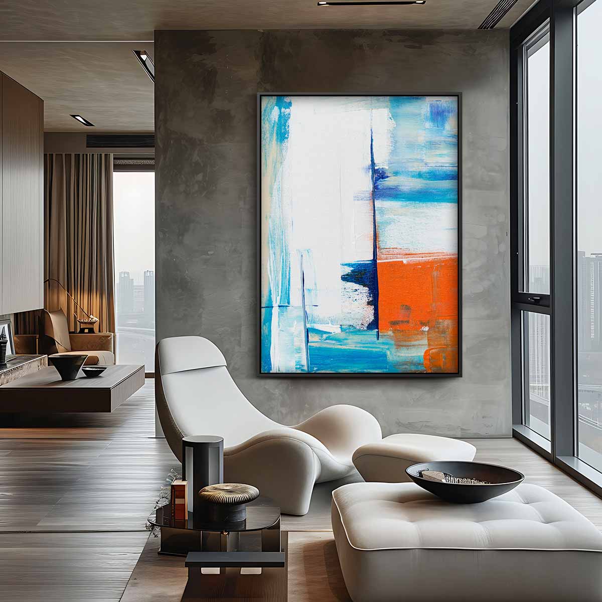 Abstracte Kleurenpracht Kunstwerk-canvas-dibond-plexiglas-wanddecoratie-WallArtistic
