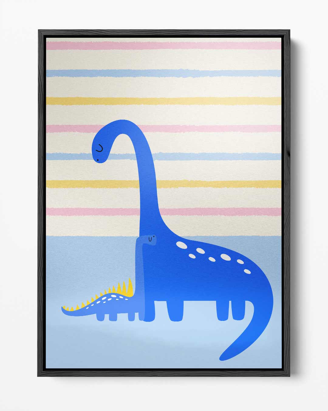 Dierbare Dino Vriendschap Kunstwerk-canvas-dibond-plexiglas-wanddecoratie-WallArtistic