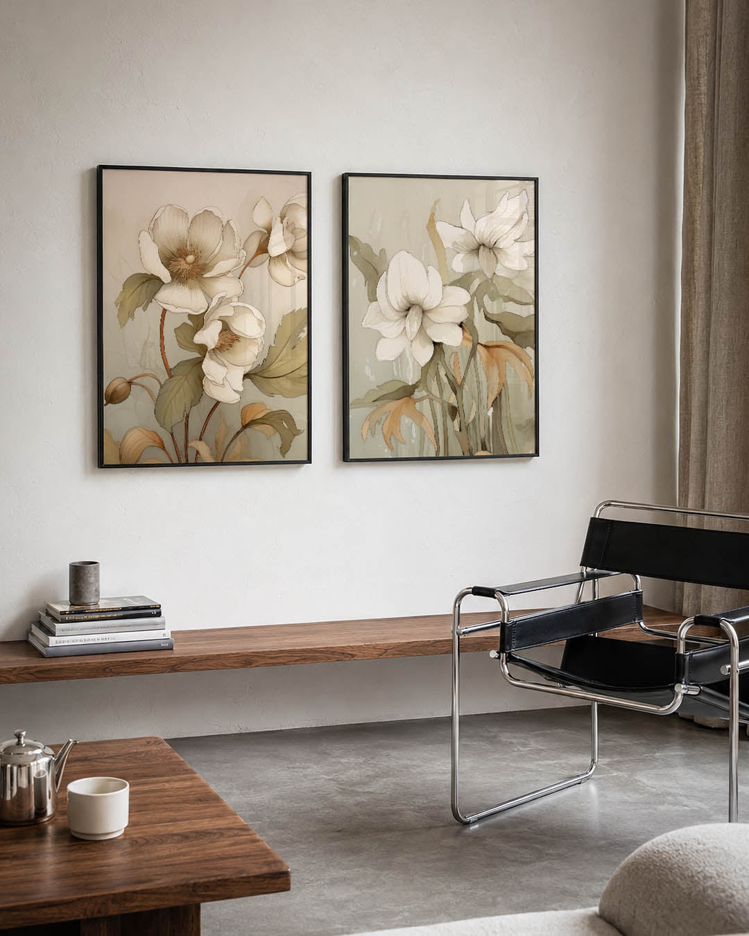 Bloemrijke elegantie Posterset