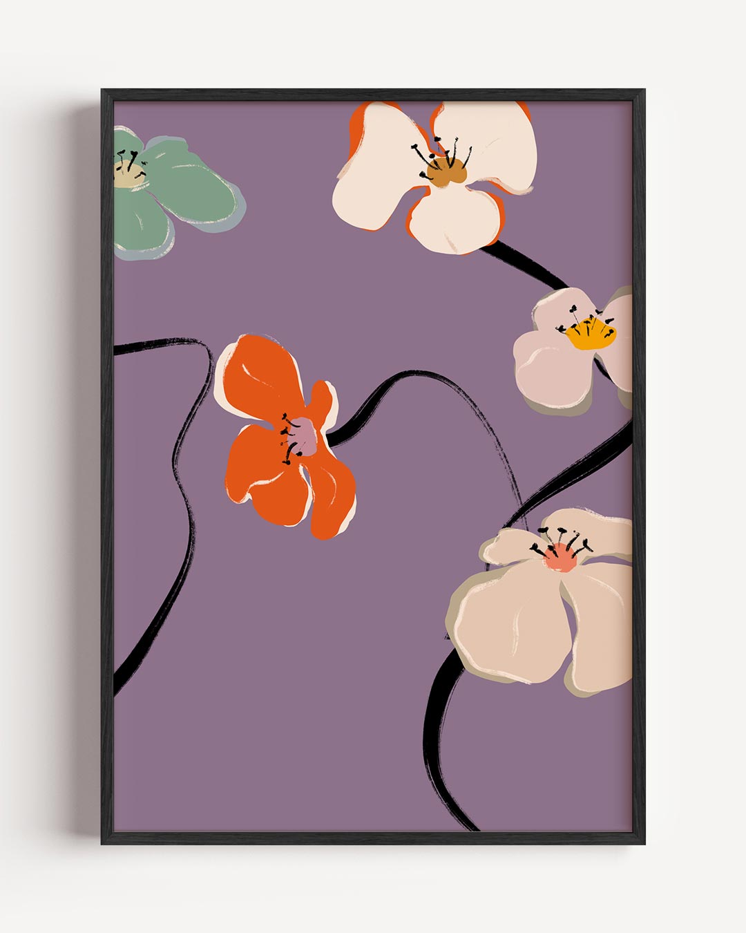 Bloeiende Elegantie Poster-WallArtistic