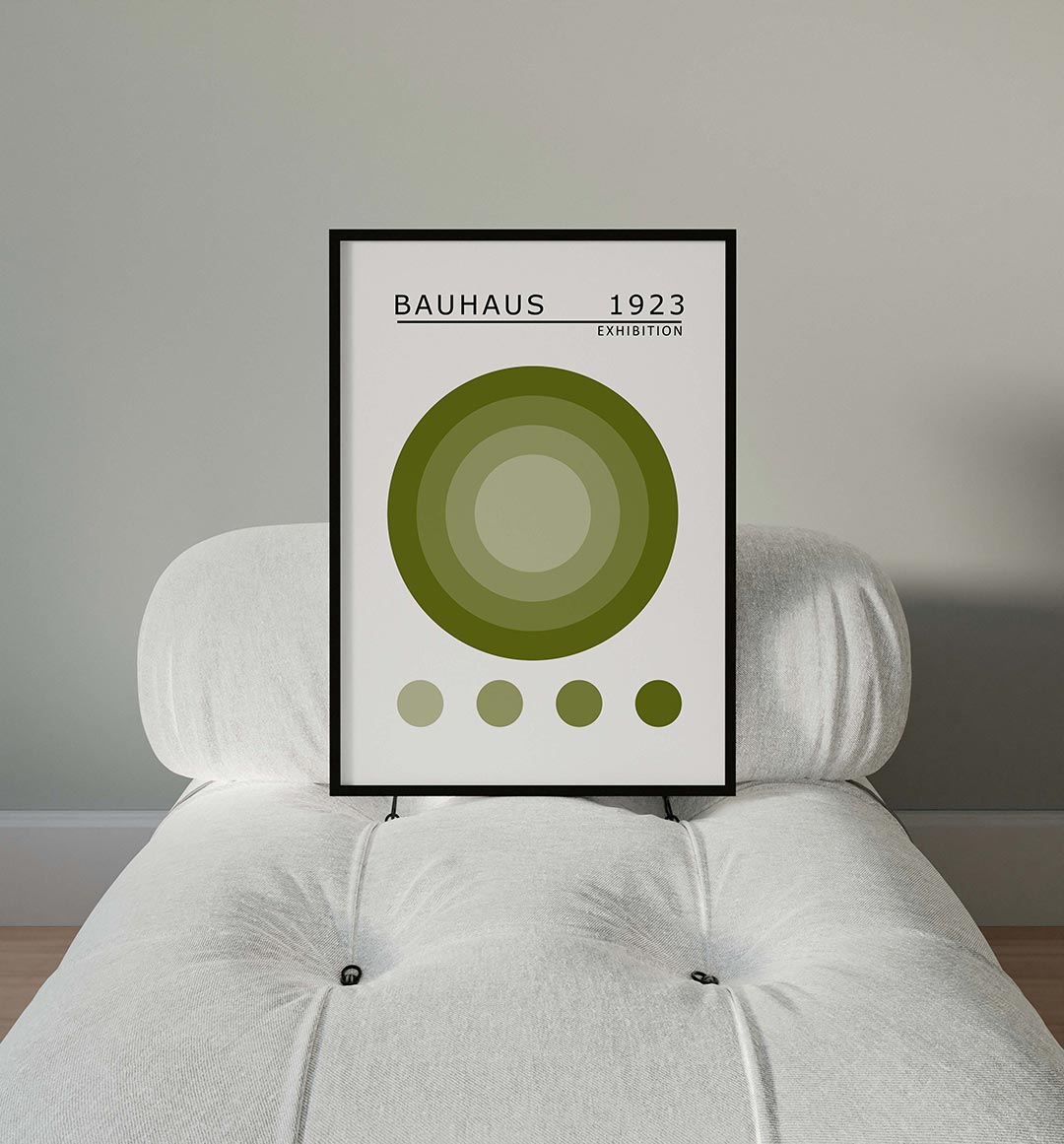 Cirkelritme groen Poster