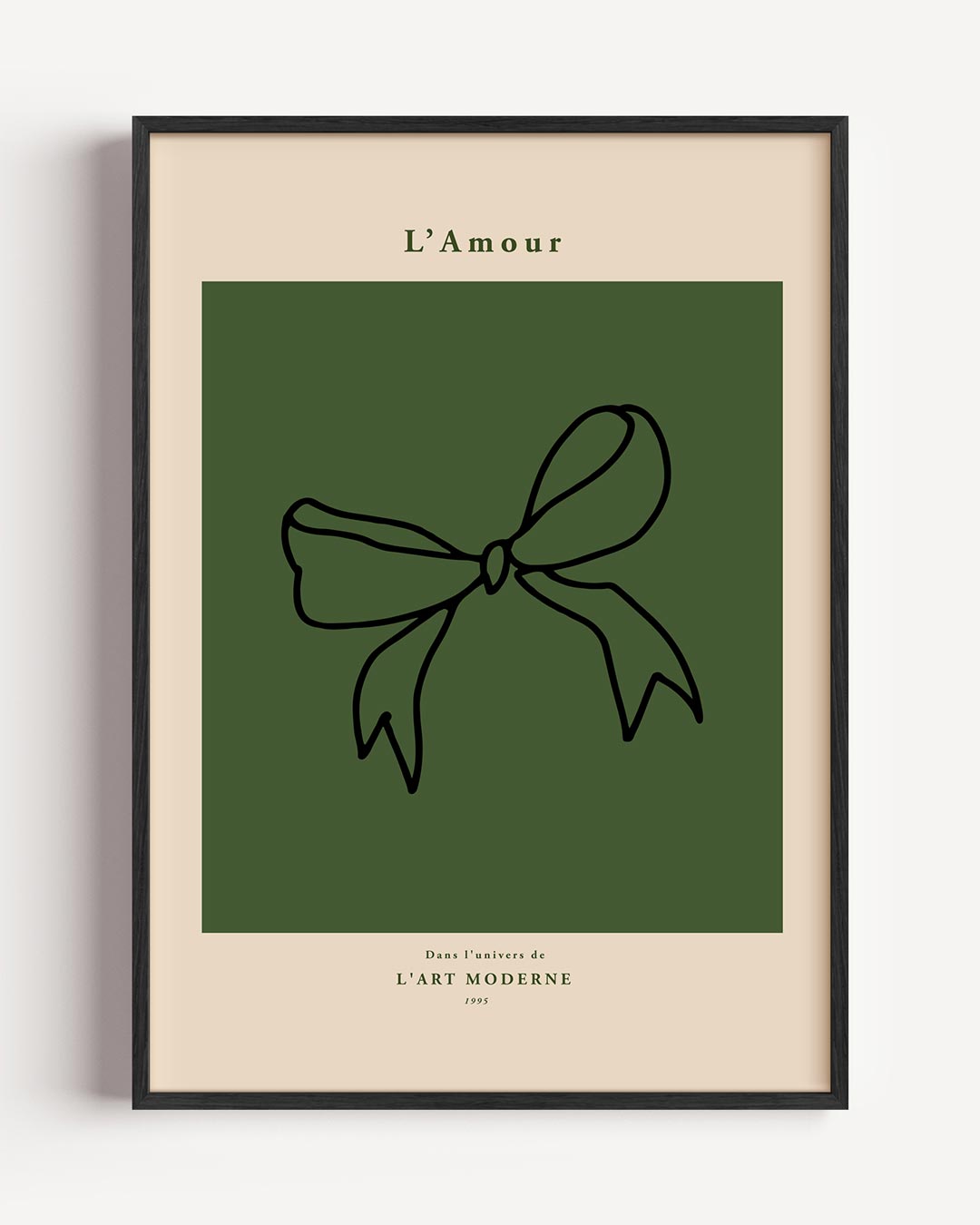 Tijdloze Elegantie Strik Poster-WallArtistic
